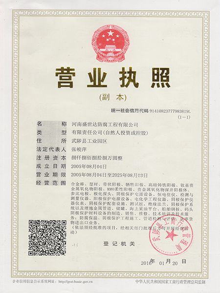河南盛世達營業(yè)執(zhí)照
